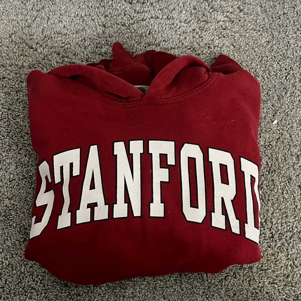 red stanford hoodie